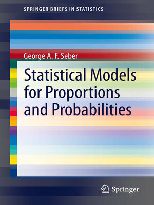 cover image of Statistical Models for Proportions and Probabilities